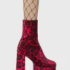 Lamoda Colourful | Animal^Adore You Platform Ankle Boots