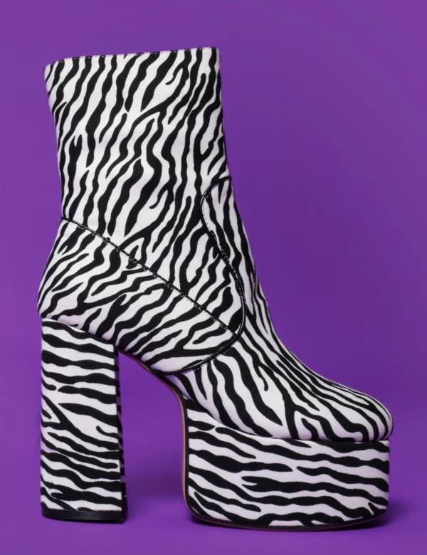 Lamoda Colourful | Animal^Adore You Platform Ankle Boots