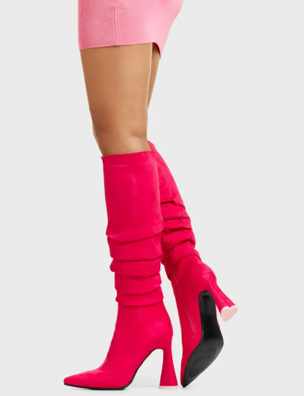Lamoda Colourful | Pink^Atomic Platform Knee High Boots