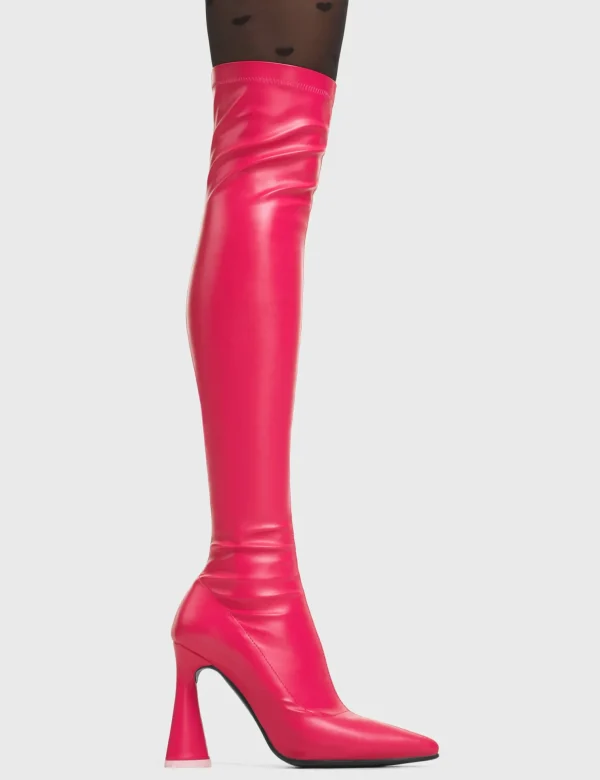 Lamoda Colourful | Pink^Best Day Thigh High Boots