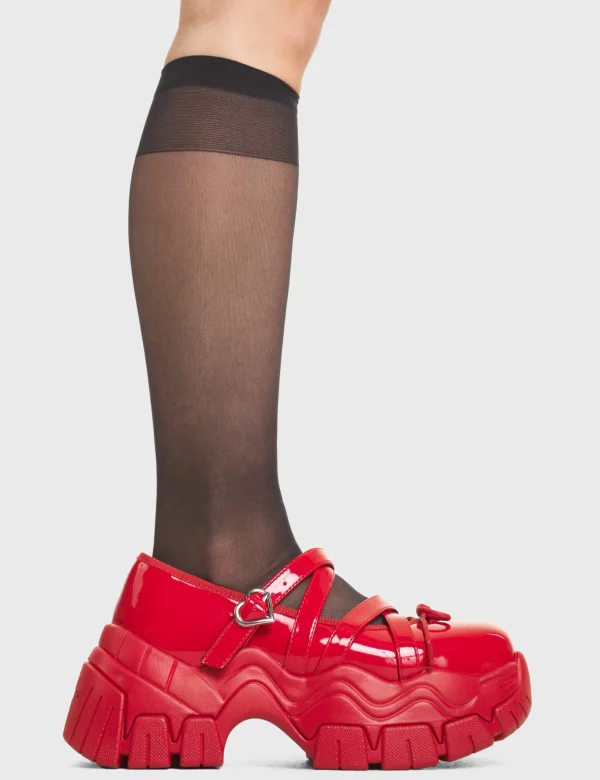 Lamoda Platform | Platform Boots^Candy Chunky Platform Mary Jane Shoes