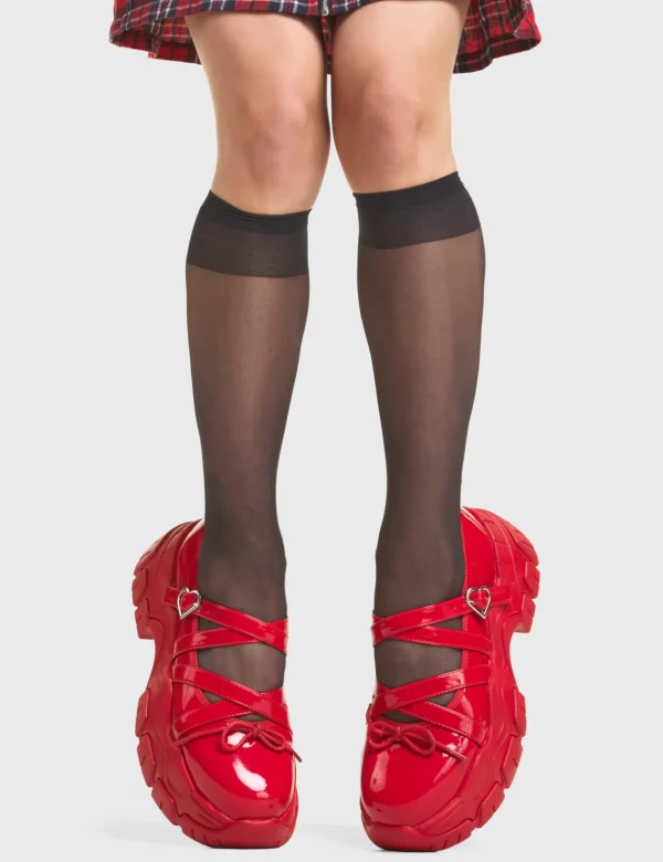 Lamoda Platform | Platform Boots^Candy Chunky Platform Mary Jane Shoes