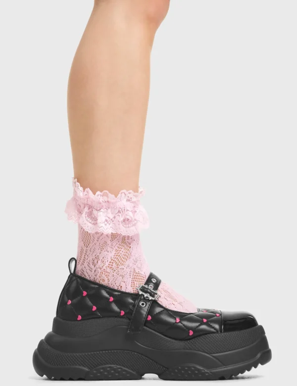 Lamoda Hearts | Platform^Devotion Chunky Platform Mary Jane Shoes
