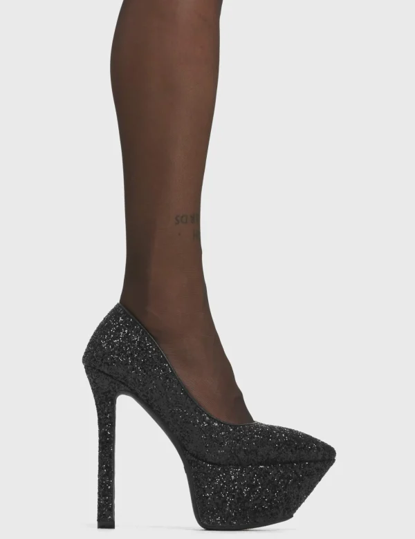 Lamoda Metallic | Stiletto Heels^Diamond In The Rough Platform Heels