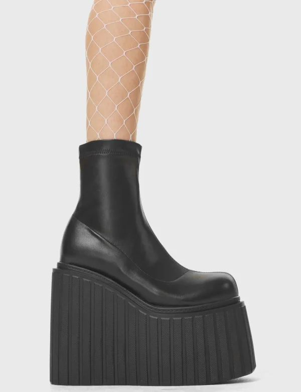 Lamoda Creepers | Creepers Boots^Down To Earth Chunky Platform Creeper Ankle Boots