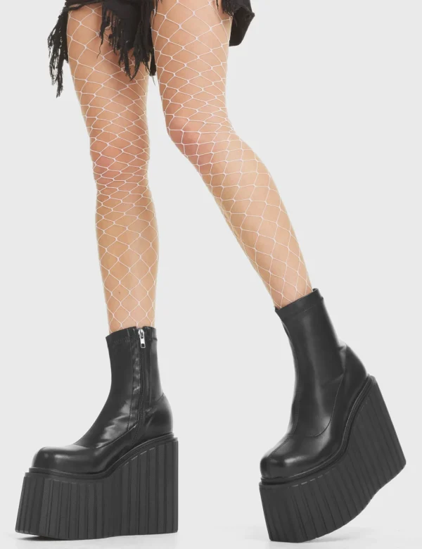 Lamoda Creepers | Creepers Boots^Down To Earth Chunky Platform Creeper Ankle Boots