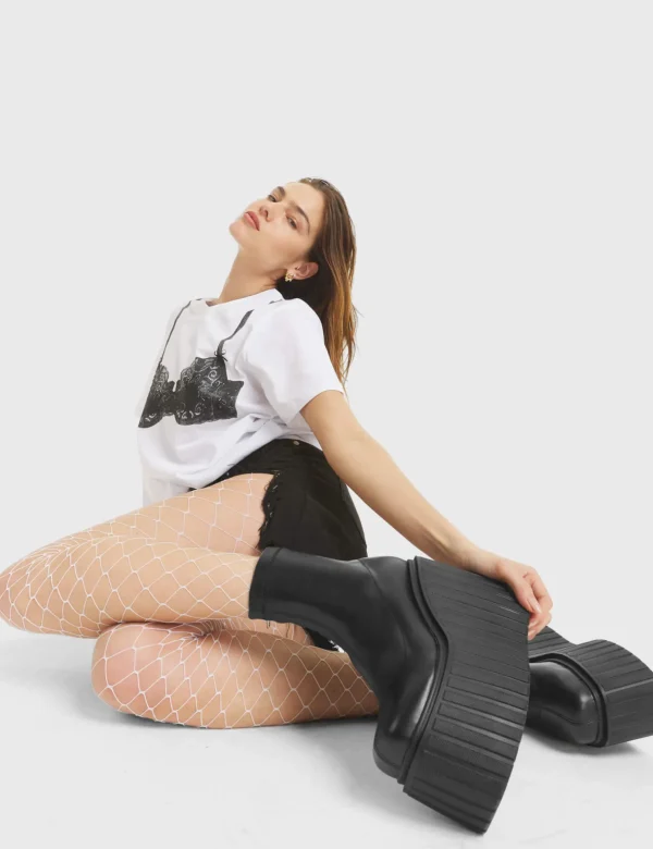 Lamoda Creepers | Creepers Boots^Down To Earth Chunky Platform Creeper Ankle Boots