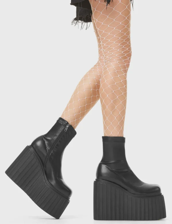 Lamoda Creepers | Creepers Boots^Down To Earth Chunky Platform Creeper Ankle Boots