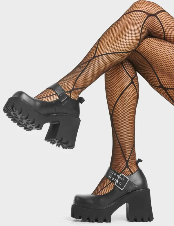 Lamoda Platform | Platform Boots^Evil Mind Chunky Platform Mary Jane Shoes