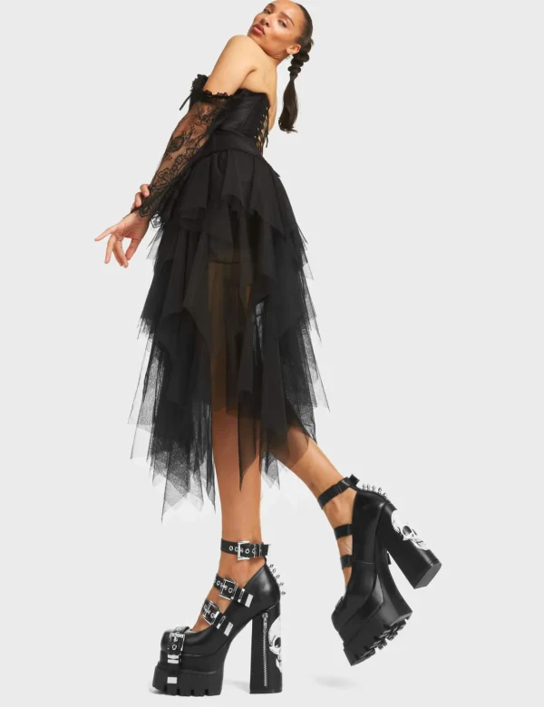 Lamoda Spikes | Skulls^Face Value Platform Heels