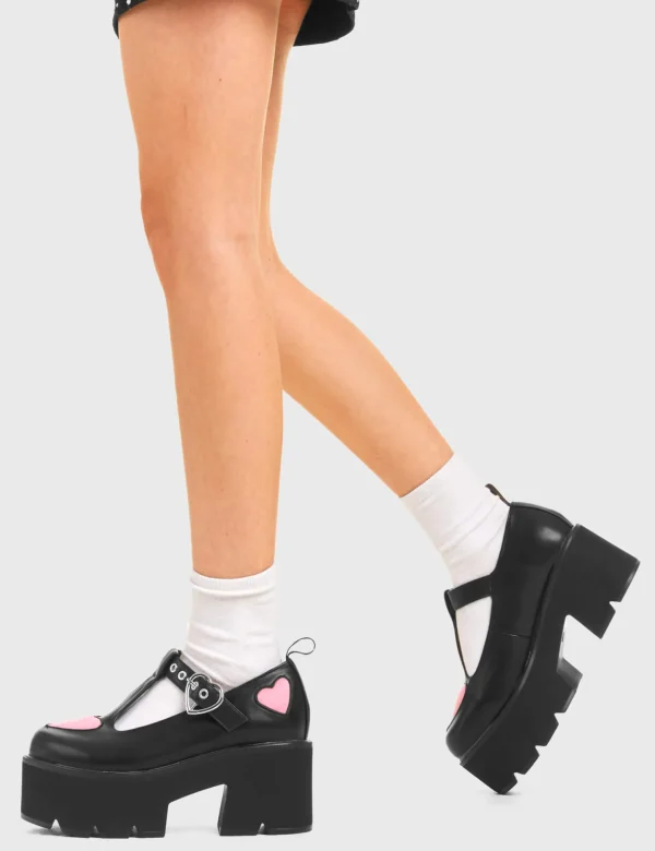 Lamoda Colourful | Pink^Fairytale Chunky Mary Jane Shoes