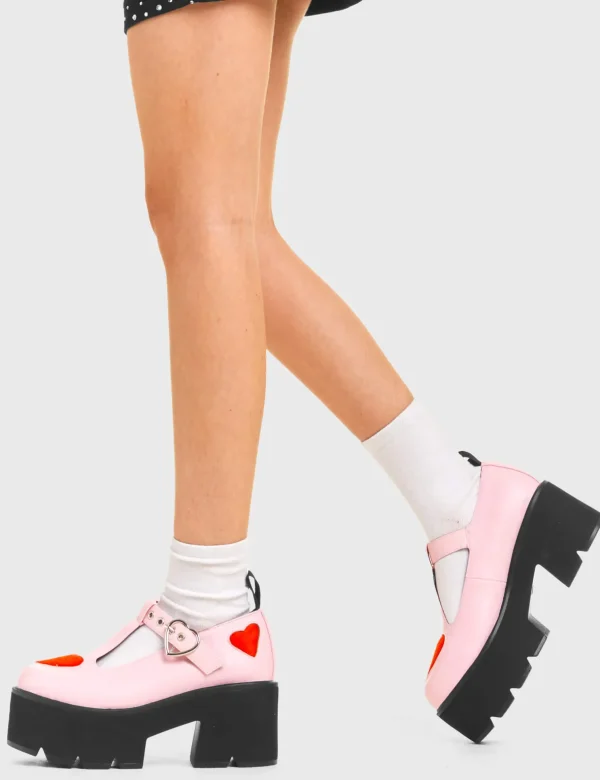 Lamoda Colourful | Pink^Fairytale Chunky Mary Jane Shoes