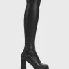 Lamoda Wide Calf | Super Stretch^Fantasies Super Stretch Platform Thigh High Boots
