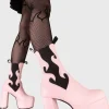 Lamoda Flames | Colourful^Feelings Platform Ankle Boots