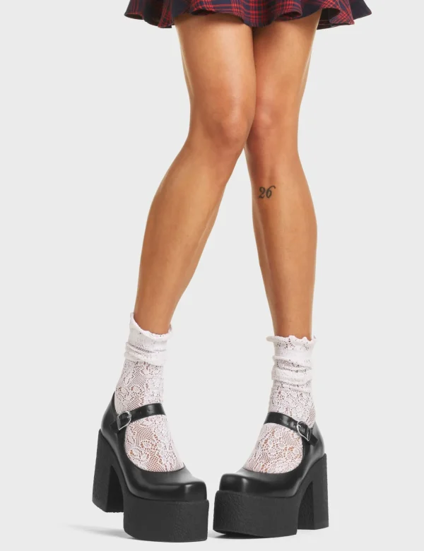 Lamoda Platform | Platform Boots^Genius Chunky Platform Mary Jane Shoes