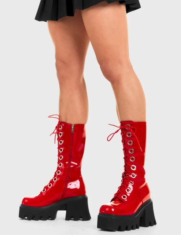 Lamoda Colourful | Platform Boots^Get Paid Chunky Platform Calf Boots