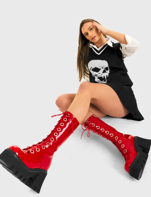 Lamoda Colourful | Platform Boots^Get Paid Chunky Platform Calf Boots