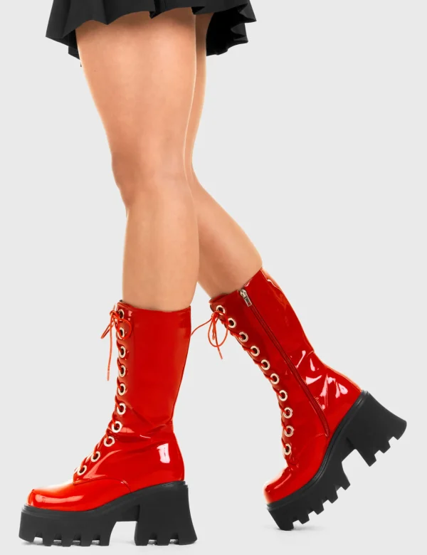 Lamoda Colourful | Platform Boots^Get Paid Chunky Platform Calf Boots