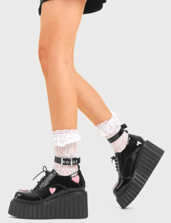 Lamoda Colourful | Pink^Good Day Chunky Platform Creeper Shoes