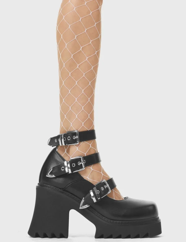 Lamoda Platform | Platform Boots^Harmony Chunky Platform Mary Jane Shoes