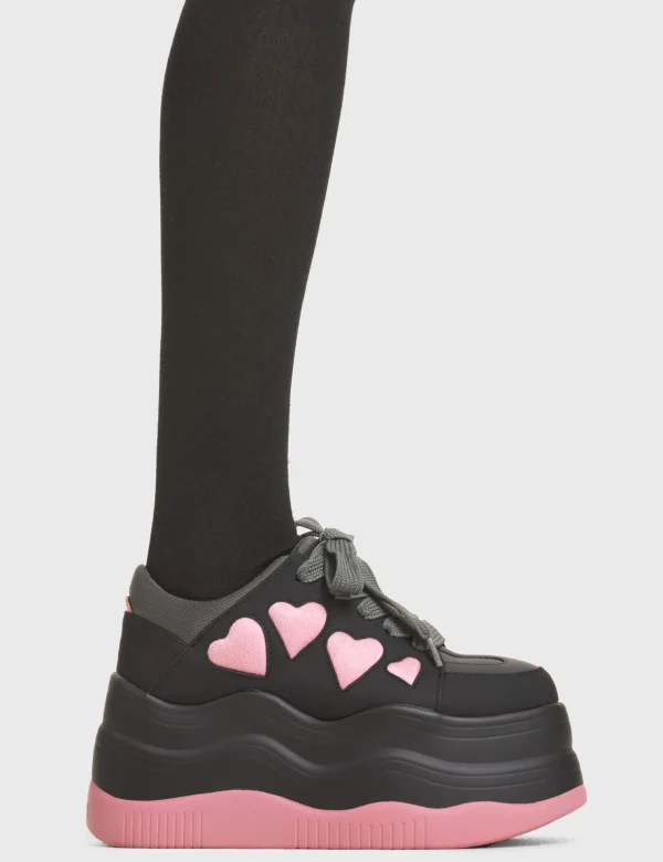 Lamoda Platform | Platform Boots^Heart On My Sleeve Chunky Platform Sneakers