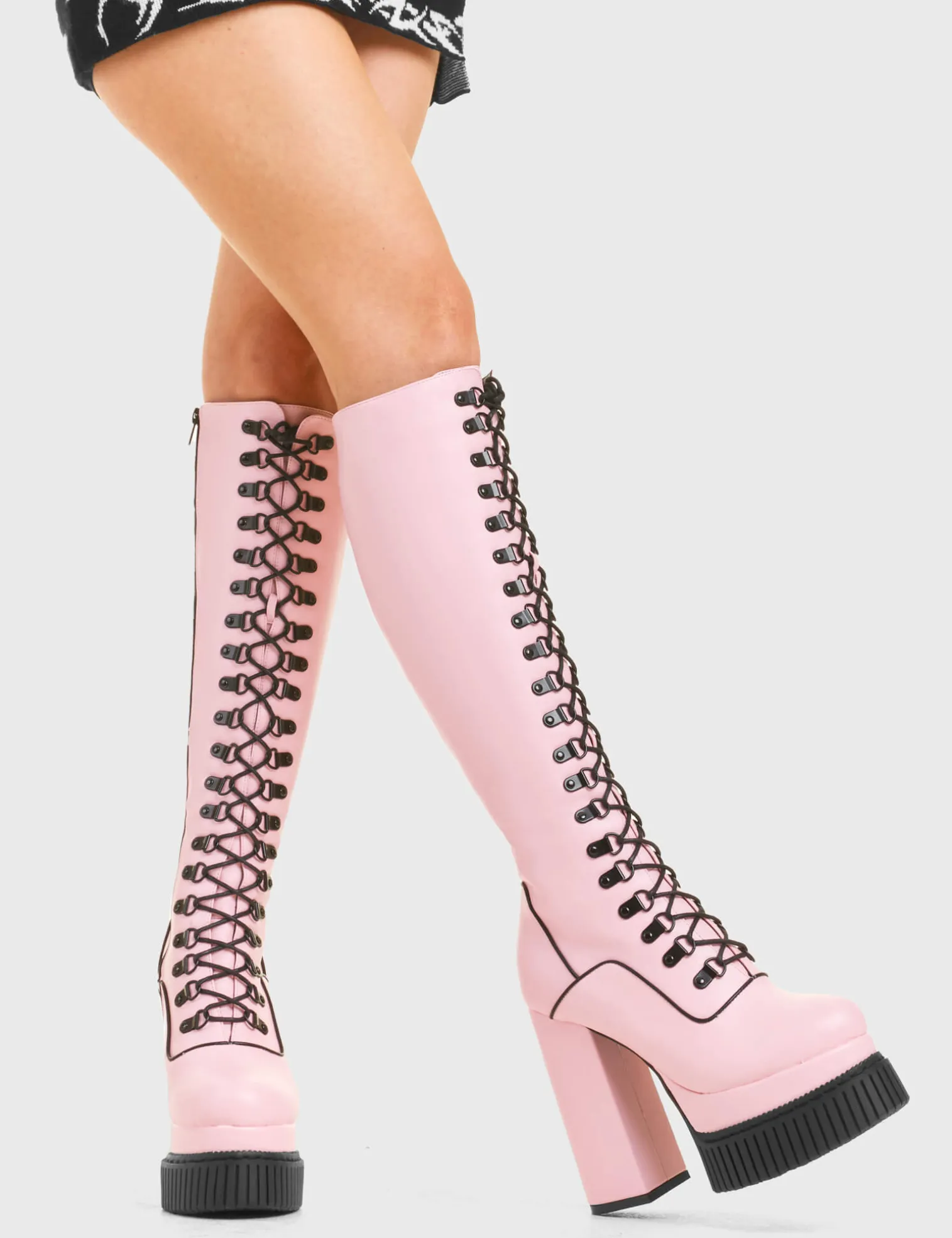 hidden_agenda_creeper_pla_1.webp Lamoda Colourful | Pink^Hidden Agenda Creeper Platform Knee High Boots