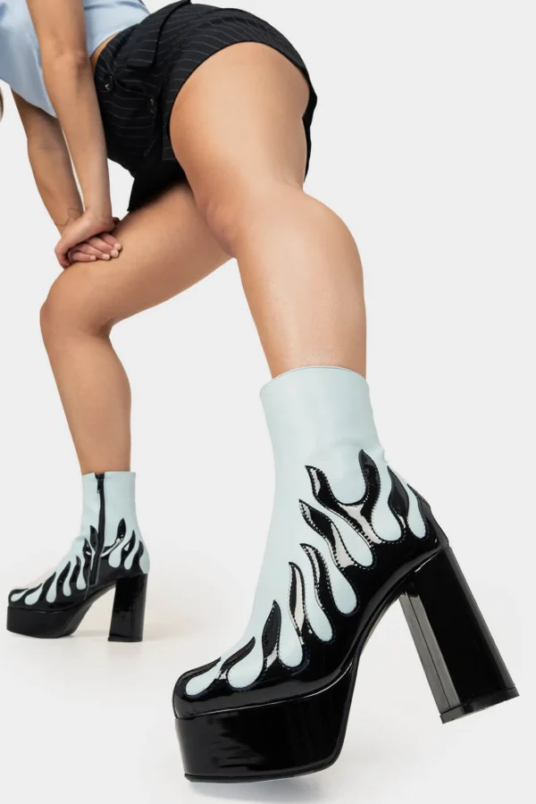 Lamoda Flames | Colourful^High Voltage Platform Ankle Boots