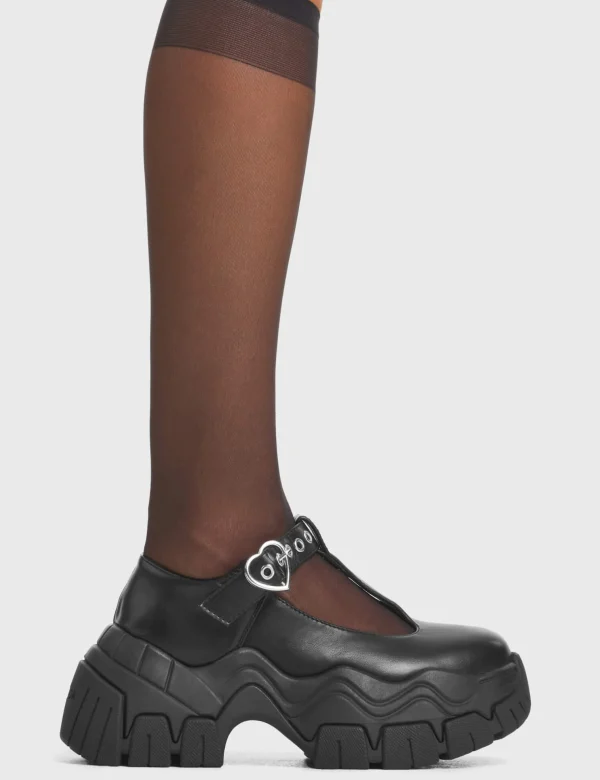 Lamoda Platform | Platform Boots^Hot Totty Chunky Platform Mary Jane Shoes