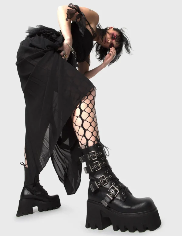 Lamoda Platform Boots | Chunky Boots^Hysteria Chunky Platform Ankle Boots