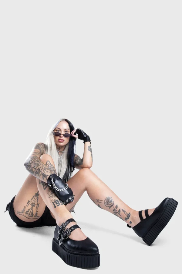 Lamoda Platform | Platform Boots^I'm A Believer Chunky Platform Creeper Shoes