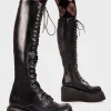 Lamoda Creepers | Creepers Boots^Important Chunky Creeper Platform Knee High Boots