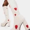 Lamoda Colourful | Hearts^Jam Tarts Platform Knee High Boots