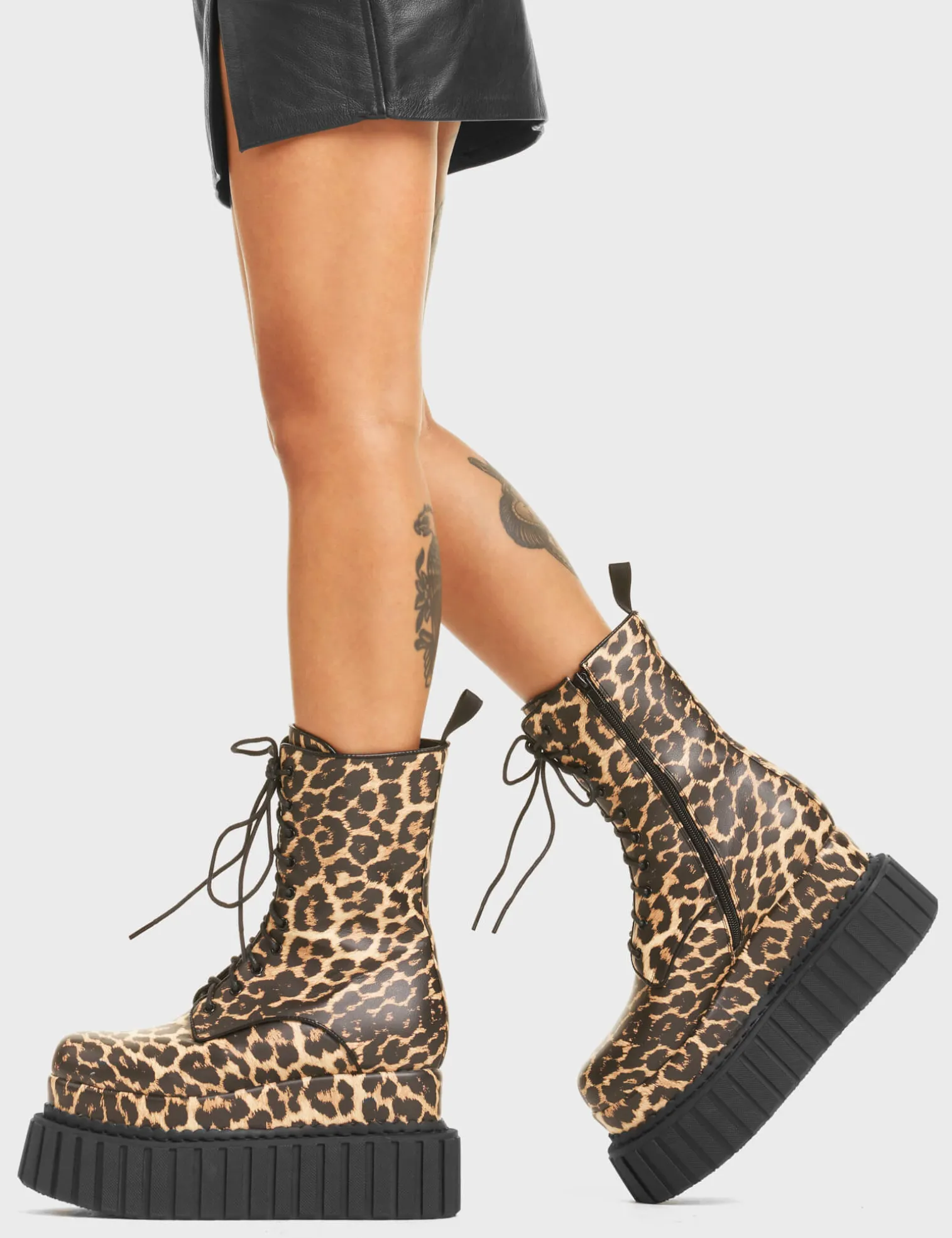jungle_queen_chunky_creep_3.webp Lamoda Animal | Creepers^Jungle Queen Chunky Creeper Platform Ankle Boots