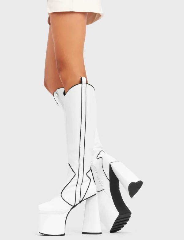 Lamoda Colourful | Hearts^Keep It Up Platform Knee High Boots