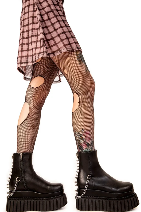 Lamoda Spikes | Skulls^Mine Forever Chunky Platform Creeper Ankle Boots