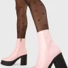 Lamoda Colourful | Pink^My Hero Platform Ankle Boots