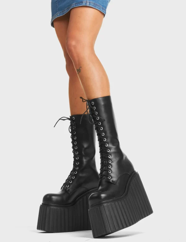 Lamoda Creepers | Creepers Boots^No Answer Chunky Creeper Calf Boots