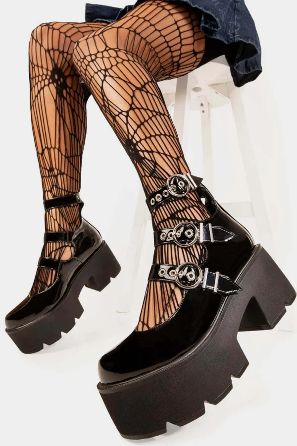Lamoda Platform | Platform Boots^Oblivion Chunky Mary Jane Shoes