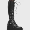 Lamoda Hearts | Creepers^Overkill Chunky Platform Knee High Boots