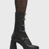 Lamoda Platform Boots | Calf Boots^Padlock Platform Calf Boots