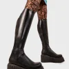 Lamoda Creepers | Creepers Boots^Pillow Talk Chunky Creeper Platform Knee High Boots