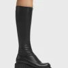 Lamoda Wide Calf | Super Stretch^Pillow Talk Super Stretch Chunky Creeper Platform Knee High Boots