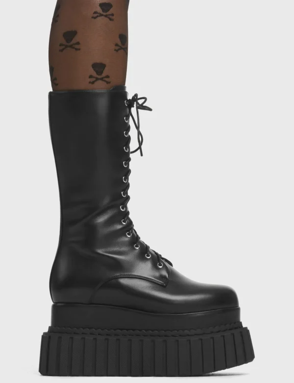 Lamoda Creepers | Creepers Boots^Rock Out Chunky Creeper Calf Boots