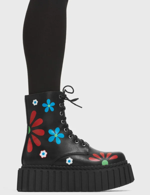 Lamoda Creepers | Creepers Boots^Rocking The Daisies Chunky Ankle Creeper Boots