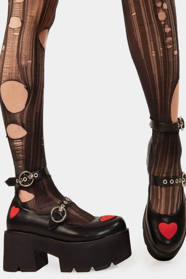 Lamoda Hearts | Mary Janes^Rosey Love Chunky Mary Jane Shoes