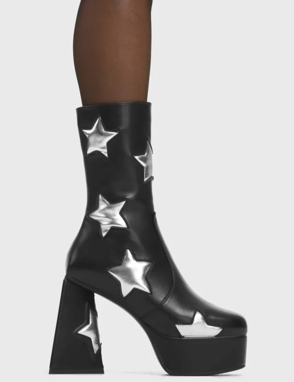 Lamoda Metallic | Platform Boots^Seeking Stars Platform Ankle Boots