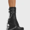 Lamoda Spikes | Skulls^She's Dangerous Chunky Platform Ankle Boots