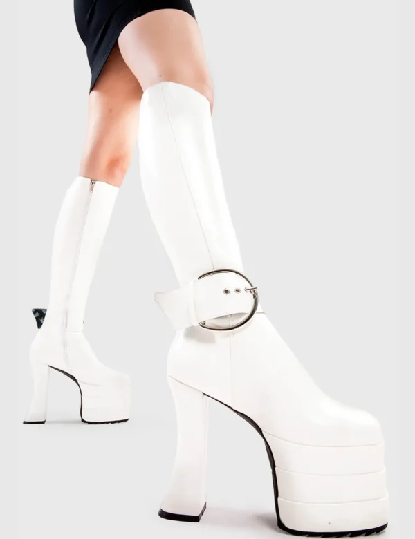 Lamoda Colourful | Platform Boots^Short Term Loss Platform Knee High Boots
