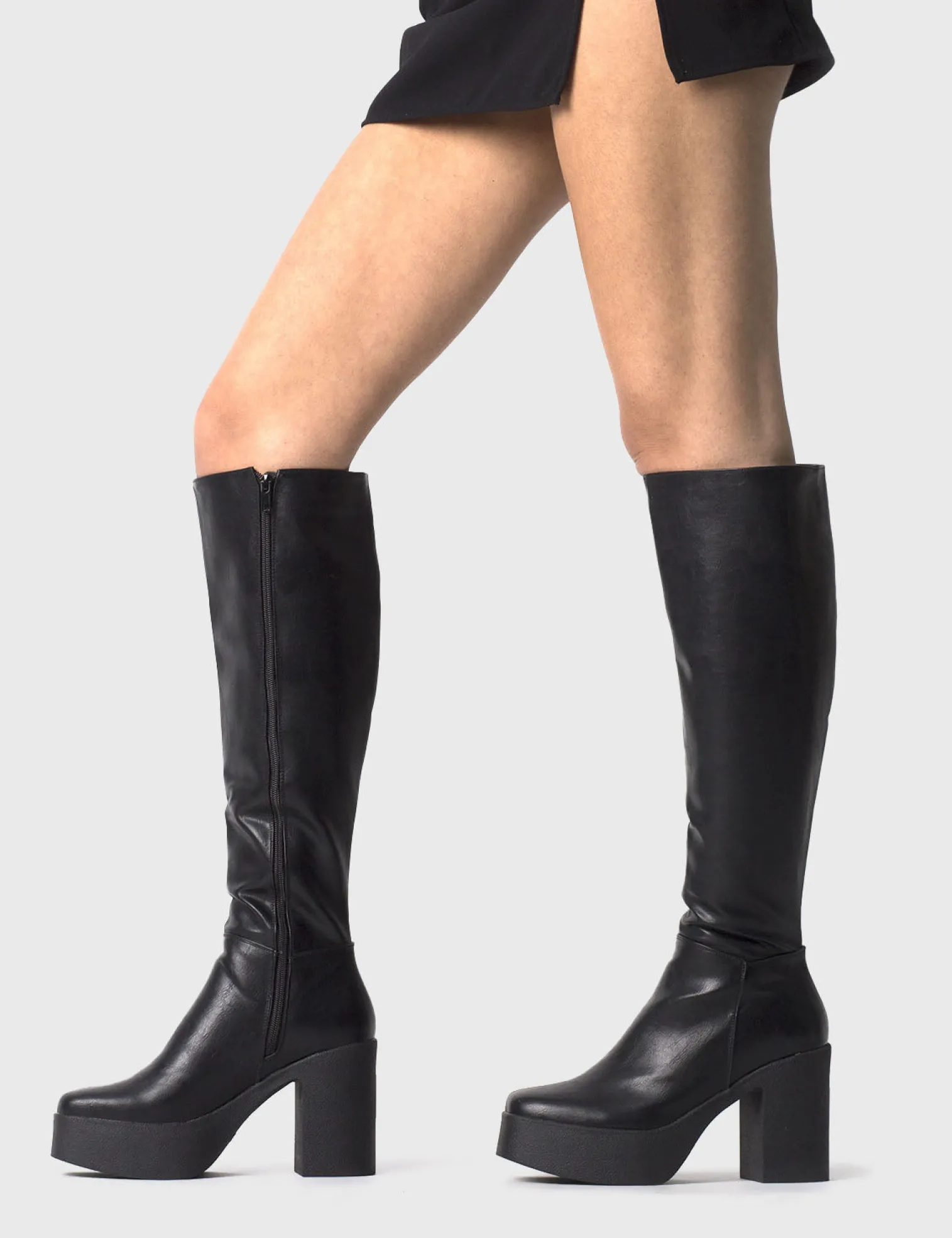 slick_nicks_platform_knee_3.webp Lamoda Platform Boots | Knee High Boots^Slick Nicks Platform Knee High Boots