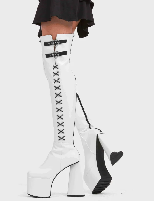 Lamoda Colourful | Hearts^Small Victories Platform Thigh High Boots